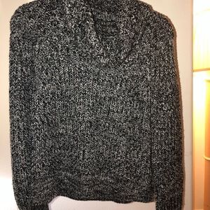 Kendall and Kylie cowl neck knitted sweater